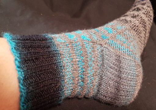 chaussettes tricotées main technique magic loop