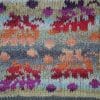 Atelier tricot jacquard motif jacquard feuilles d'automne tons bruns orange et rouge jacquard tissé KEITO STUDIO