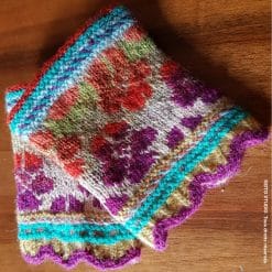 poignets bien au chaud avec ces manchettes tricotées en jacquard nordique couleurs chaudes