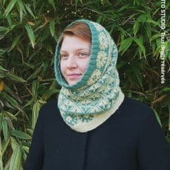 tour de cou capuche motifs jacquard