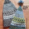 BONNETS DOUBL2S TRICOT DIFF2RENTES COULEURS