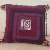coussin tricot et broderie